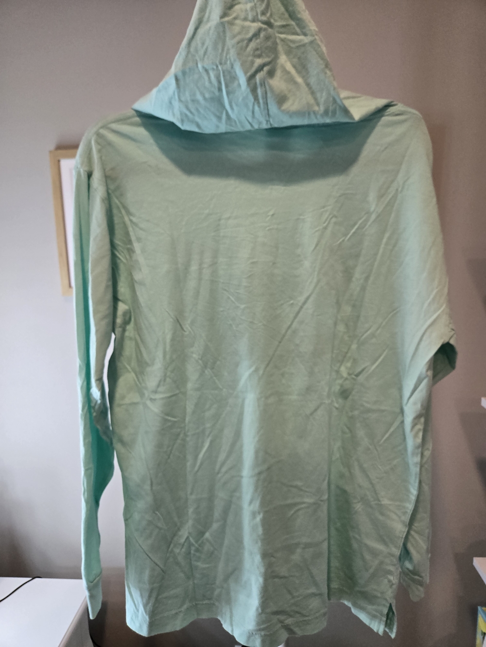 NWOT PINK Victoria's Secret Mint Green Long Sleeve Hoodie Tee Logo *read* - Picture 10 of 11